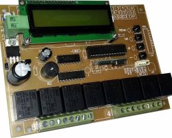 رسیور هشت رله صنعتی ال‌سی‌دی (ریموت+RFID)